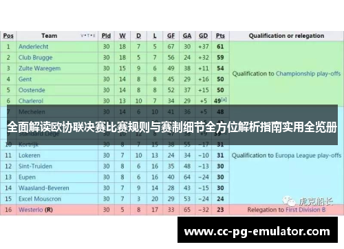 全面解读欧协联决赛比赛规则与赛制细节全方位解析指南实用全览册